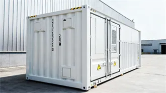 Solar battery cabinet on the grid side