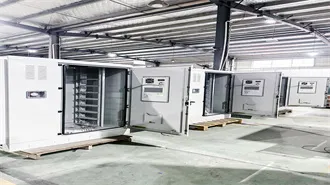 Energy company uses 120kW energy storage container in
